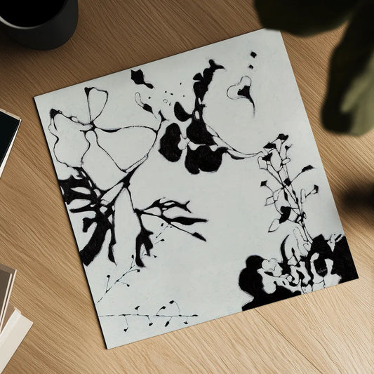 Abstract Garden III by Shirley Novak. Shown as a detailed flat fine art print, highlighting archival giclee quality. Available as an archival giclee rolled canvas, fine art paper, or poster print. SKU 89179a.