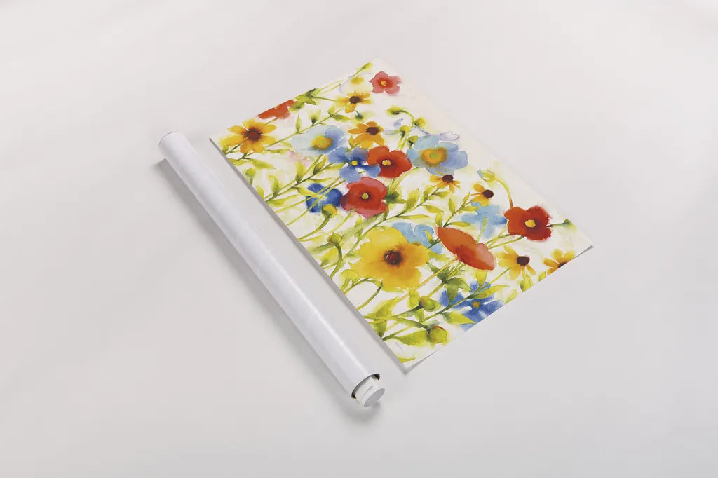 Americana Meadow I Crop by Shirley Novak. shown as a rolled paper print. Available as archival giclee rolled canvas, fine art paper, or poster print. SKU 29133i.