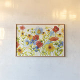Americana Meadow I Crop by Shirley Novak. shown as a paper print in a natural frame. Available as a archival giclee rolled canvas, fine art paper, or poster print. SKU 29133i.