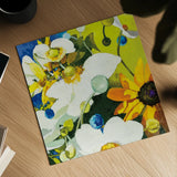 Anemones Basically by Shirley Novak. Shown as a detailed flat fine art print, highlighting archival giclee quality. Available as an archival giclee rolled canvas, fine art paper, or poster print. SKU 91149a.