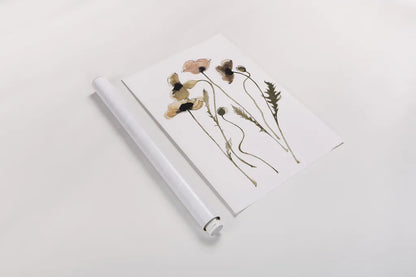 Autumn Orientals Vignette I by Shirley Novak. shown as a rolled paper print. Available as archival giclee rolled canvas, fine art paper, or poster print. SKU 87865h.