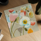 Backlit Confetti by Shirley Novak. Shown as a detailed flat fine art print, highlighting archival giclee quality. Available as an archival giclee rolled canvas, fine art paper, or poster print. SKU 23009a.