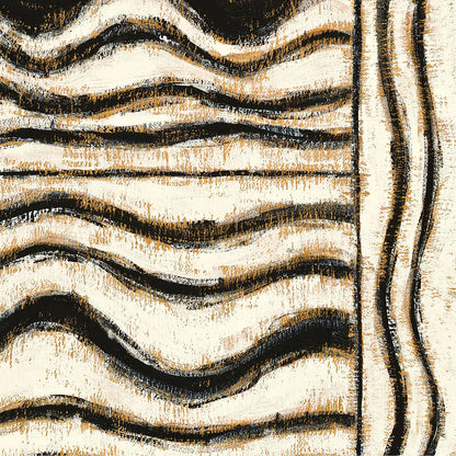 Black and Gold Geometric VI by Shirley Novak. SKU 25032a. Archival Giclee Fine art print for wall decor.