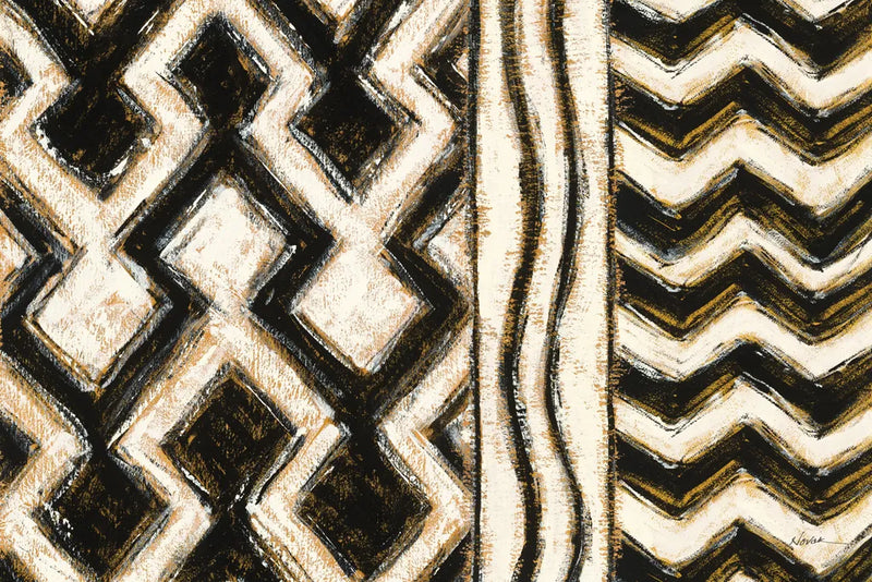 Black and Gold Geometric VIII by Shirley Novak. SKU 25034i. Archival Giclee Fine art print for wall decor.