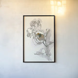 Carols Roses IV Tan by Shirley Novak. shown as a paper print in a black flame. Available as a archival giclee rolled canvas, fine art paper, or poster print. SKU 28709h.