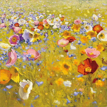 Champ de Fleur I by Shirley Novak. SKU 22127a. Archival Giclee Fine art print for wall decor.