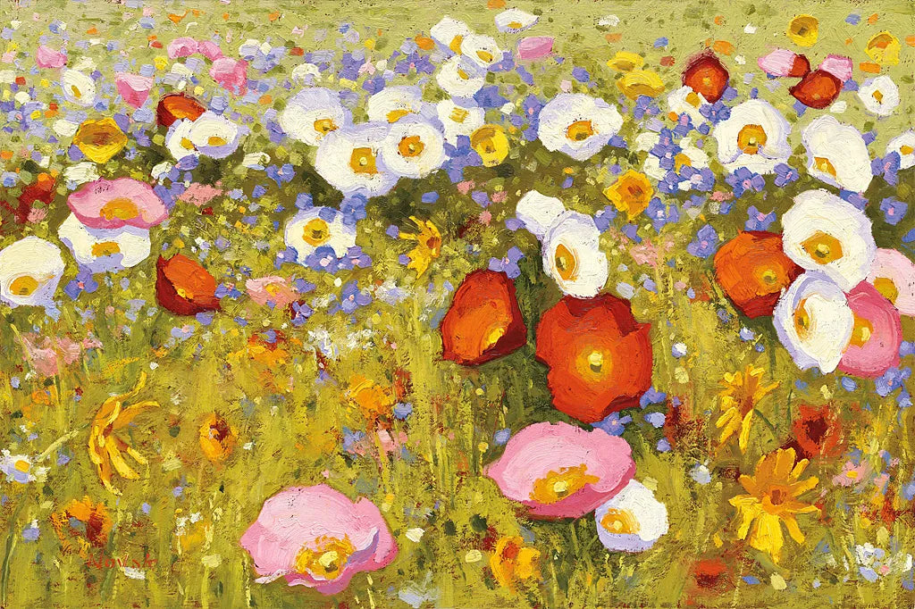 Champ de Fleur III by Shirley Novak. SKU 22129i. Archival Giclee Fine art print for wall decor.