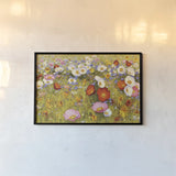 Champ de Fleur III by Shirley Novak. shown as a paper print in a black flame. Available as a archival giclee rolled canvas, fine art paper, or poster print. SKU 22129i.