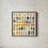 City Windows I by Shirley Novak. Shown in a sleek black glass frame for a contemporary gallery look. Available as an archival giclee rolled canvas, fine art paper, or poster print. SKU 22768a.