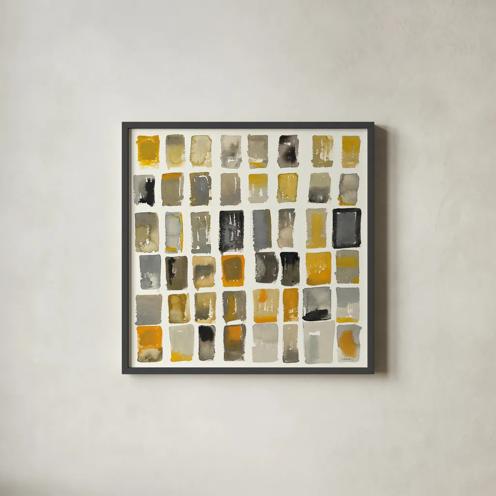 City Windows II by Shirley Novak. Shown in a sleek black glass frame for a contemporary gallery look. Available as an archival giclee rolled canvas, fine art paper, or poster print. SKU 22769a.