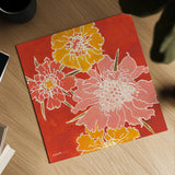 Cloisonne Beauty I Crop by Shirley Novak. Shown as a detailed flat fine art print, highlighting archival giclee quality. Available as an archival giclee rolled canvas, fine art paper, or poster print. SKU 21468a.