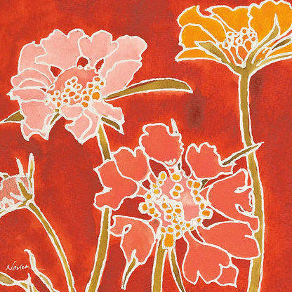 Cloisonne Beauty II Crop by Shirley Novak. SKU 21469a. Archival Giclee Fine art print for wall decor.