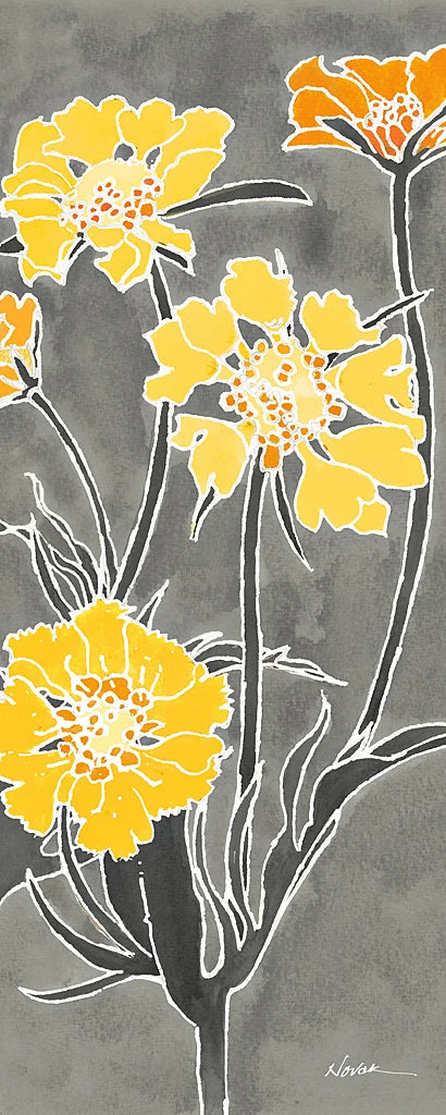 Cloisonne Beauty II Gray by Shirley Novak