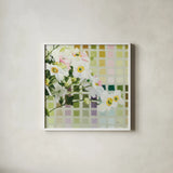 Color Chart I by Shirley Novak. Shown in a crisp white glass frame for a clean and minimalist style. Available as an archival giclee rolled canvas, fine art paper, or poster print. SKU 98493a.