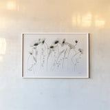 Coquelicots by Shirley Novak. shown as a paper print in a white frame. Available as a archival giclee rolled canvas, fine art paper, or poster print. SKU 89490i.