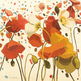 Coral Confetti by Shirley Novak. SKU 3230a. Archival Giclee Fine art print for wall decor.