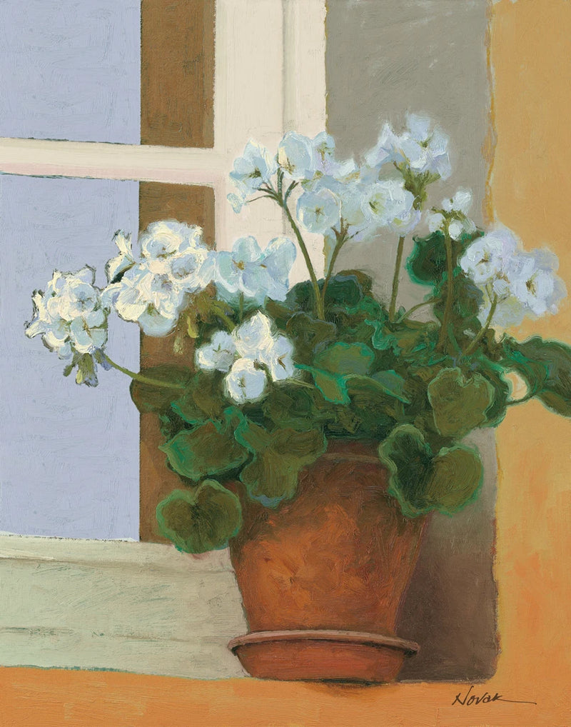 Creancey Geraniums II Light by Shirley Novak