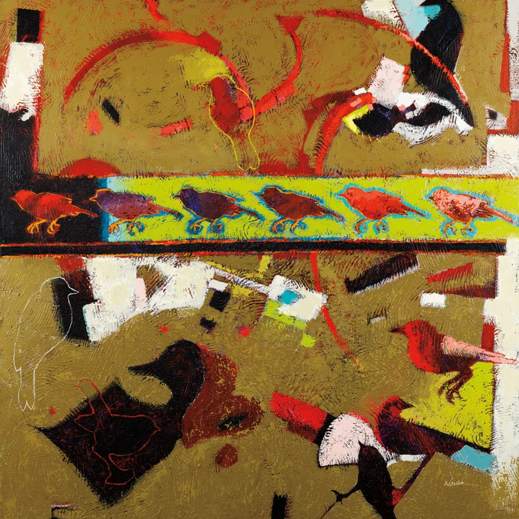 Direction Left by Shirley Novak. SKU 92998a. Archival Giclee Fine art print for wall decor.