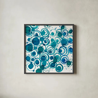 Dizzy Light Crop by Shirley Novak. Shown in a sleek black glass frame for a contemporary gallery look. Available as an archival giclee rolled canvas, fine art paper, or poster print. SKU 25021a.