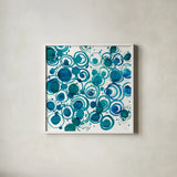 Dizzy Light Crop by Shirley Novak. Shown in a crisp white glass frame for a clean and minimalist style. Available as an archival giclee rolled canvas, fine art paper, or poster print. SKU 25021a.