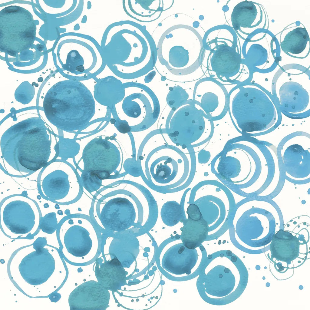 Dizzy Soft Blue Crop by Shirley Novak. SKU 75526a. Archival Giclee Fine art print for wall decor.