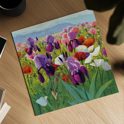 Early June by Shirley Novak. Shown as a detailed flat fine art print, highlighting archival giclee quality. Available as an archival giclee rolled canvas, fine art paper, or poster print. SKU 22478a.