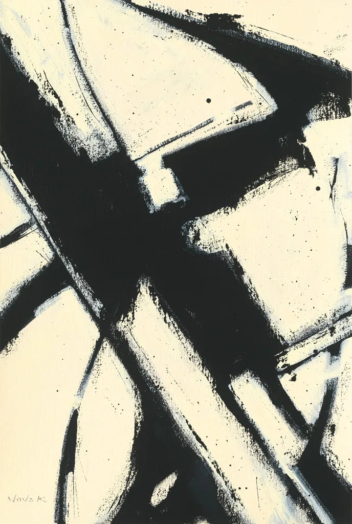 Expression Abstract I by Shirley Novak. SKU 23734h. Archival Giclee Fine art print for wall decor.