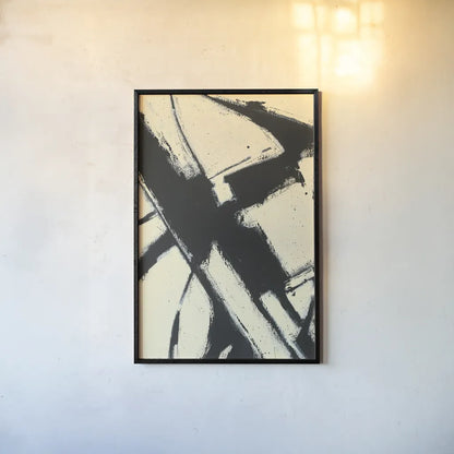 Expression Abstract I by Shirley Novak. shown as a paper print in a black flame. Available as a archival giclee rolled canvas, fine art paper, or poster print. SKU 23734h.