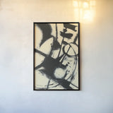 Expression Abstract II by Shirley Novak. shown as a paper print in a black flame. Available as a archival giclee rolled canvas, fine art paper, or poster print. SKU 23735h.