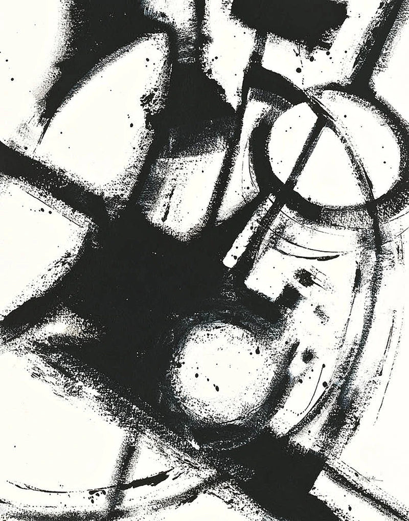 Expression Abstract II White Crop by Shirley Novak