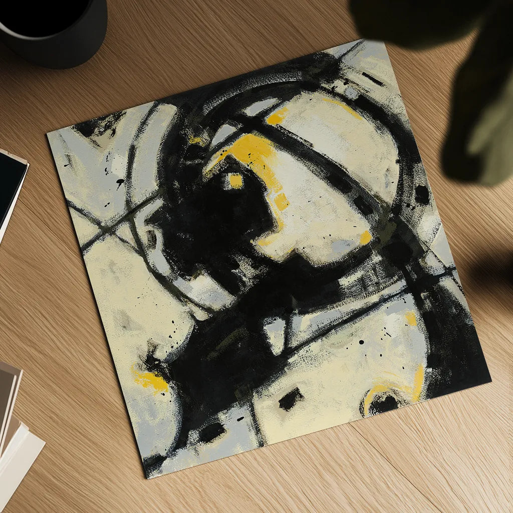 Expression Abstract III by Shirley Novak. Shown as a detailed flat fine art print, highlighting archival giclee quality. Available as an archival giclee rolled canvas, fine art paper, or poster print. SKU 23736a.