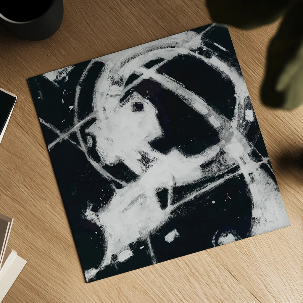 Expression Abstract III BW by Shirley Novak. Shown as a detailed flat fine art print, highlighting archival giclee quality. Available as an archival giclee rolled canvas, fine art paper, or poster print. SKU 54815a.