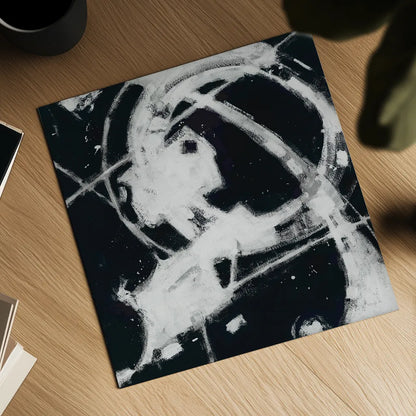 Expression Abstract III BW by Shirley Novak. Shown as a detailed flat fine art print, highlighting archival giclee quality. Available as an archival giclee rolled canvas, fine art paper, or poster print. SKU 54815a.