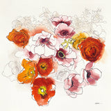 Fall Fleurs by Shirley Novak. SKU 35568a. Archival Giclee Fine art print for wall decor.