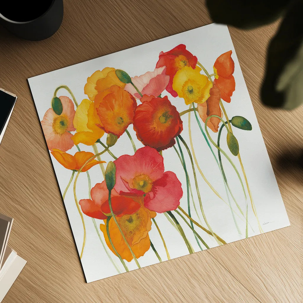 Fall Icelands Sq Crop by Shirley Novak. Shown as a detailed flat fine art print, highlighting archival giclee quality. Available as an archival giclee rolled canvas, fine art paper, or poster print. SKU 22762a.