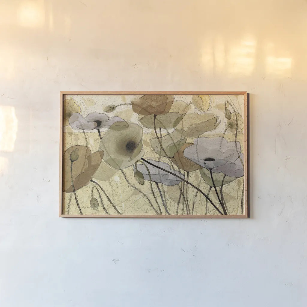 Fluidity IV by Shirley Novak. shown as a paper print in a natural frame. Available as a archival giclee rolled canvas, fine art paper, or poster print. SKU 4685i.