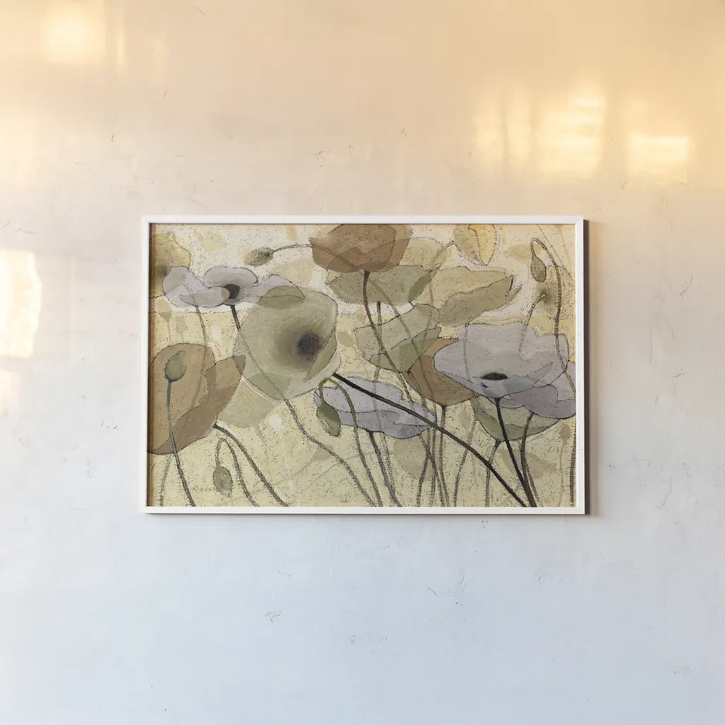 Fluidity IV by Shirley Novak. shown as a paper print in a white frame. Available as a archival giclee rolled canvas, fine art paper, or poster print. SKU 4685i.