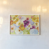 For Paris v.2 by Shirley Novak. shown as a paper print in a white frame. Available as a archival giclee rolled canvas, fine art paper, or poster print. SKU 22724i.