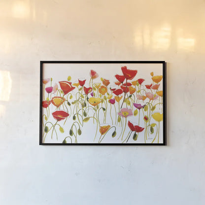 Full Icelandic Flush Night by Shirley Novak. shown as a paper print in a black flame. Available as a archival giclee rolled canvas, fine art paper, or poster print. SKU 88685i.