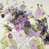 Gardening in Mauve by Shirley Novak. SKU 98489a. Archival Giclee Fine art print for wall decor.