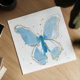 Gilded Butterflies II by Shirley Novak. Shown as a detailed flat fine art print, highlighting archival giclee quality. Available as an archival giclee rolled canvas, fine art paper, or poster print. SKU 30833a.