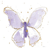 Gilded Butterflies II Lavender by Shirley Novak. SKU 36115a. Archival Giclee Fine art print for wall decor.
