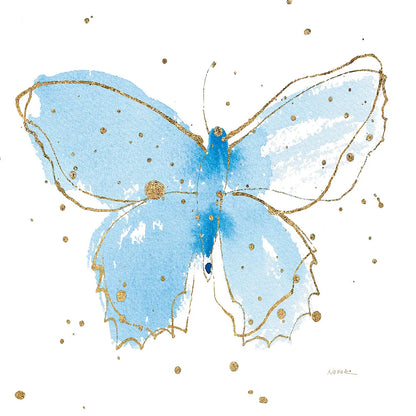 Gilded Butterflies III by Shirley Novak. SKU 30834a. Archival Giclee Fine art print for wall decor.