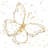 Golden Wings I by Shirley Novak. SKU 29790a. Archival Giclee Fine art print for wall decor.