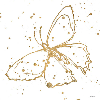 Golden Wings II by Shirley Novak. SKU 29791a. Archival Giclee Fine art print for wall decor.