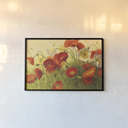 Havin a Heat Wave by Shirley Novak. shown as a paper print in a black flame. Available as a archival giclee rolled canvas, fine art paper, or poster print. SKU 4736i.