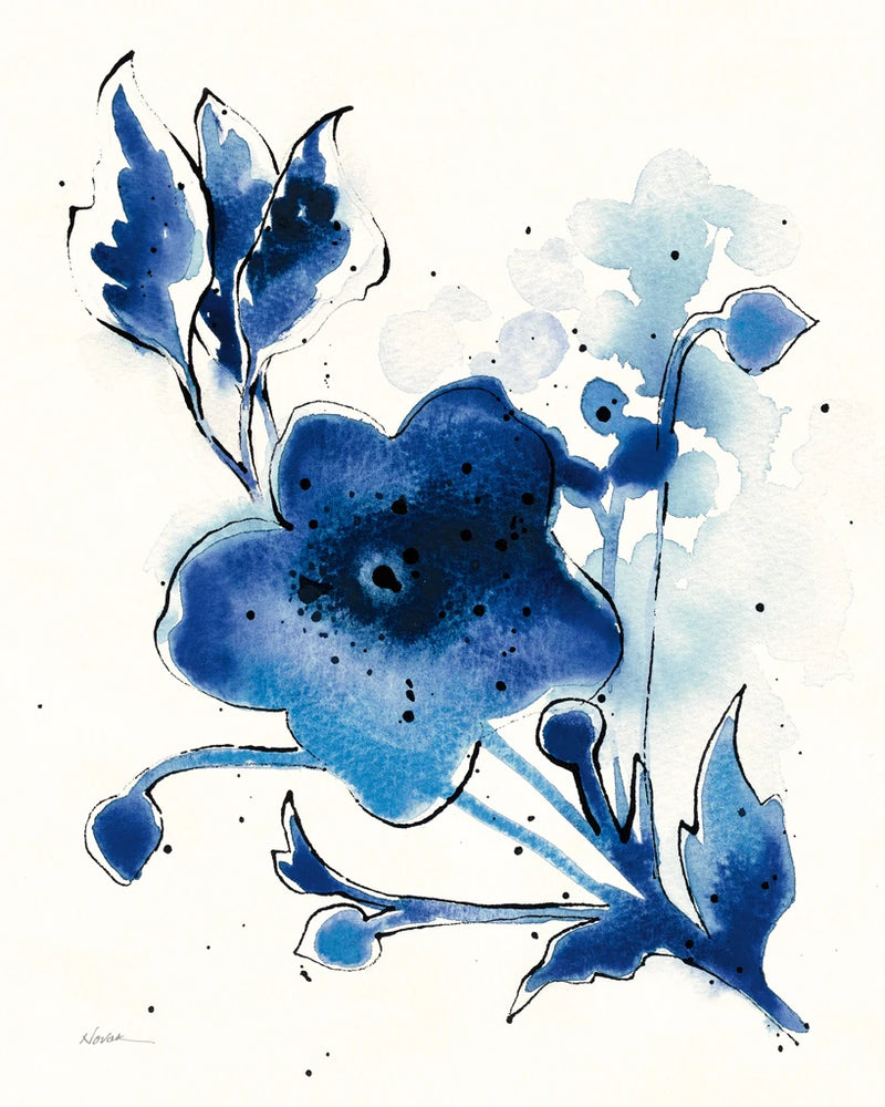 Independent Blooms Blue II by Shirley Novak