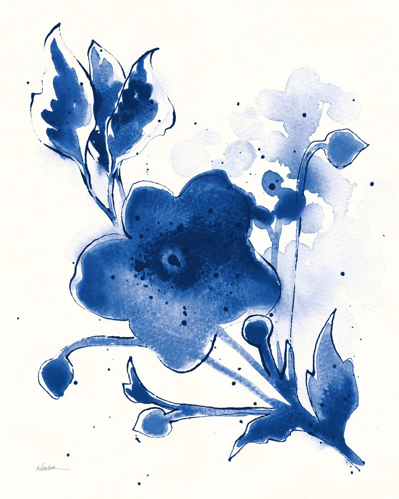 Independent Blooms Blue II v2 by Shirley Novak