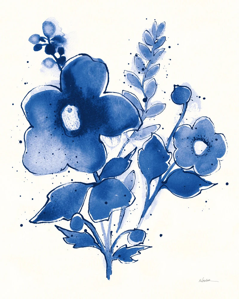 Independent Blooms Blue IV v2 by Shirley Novak
