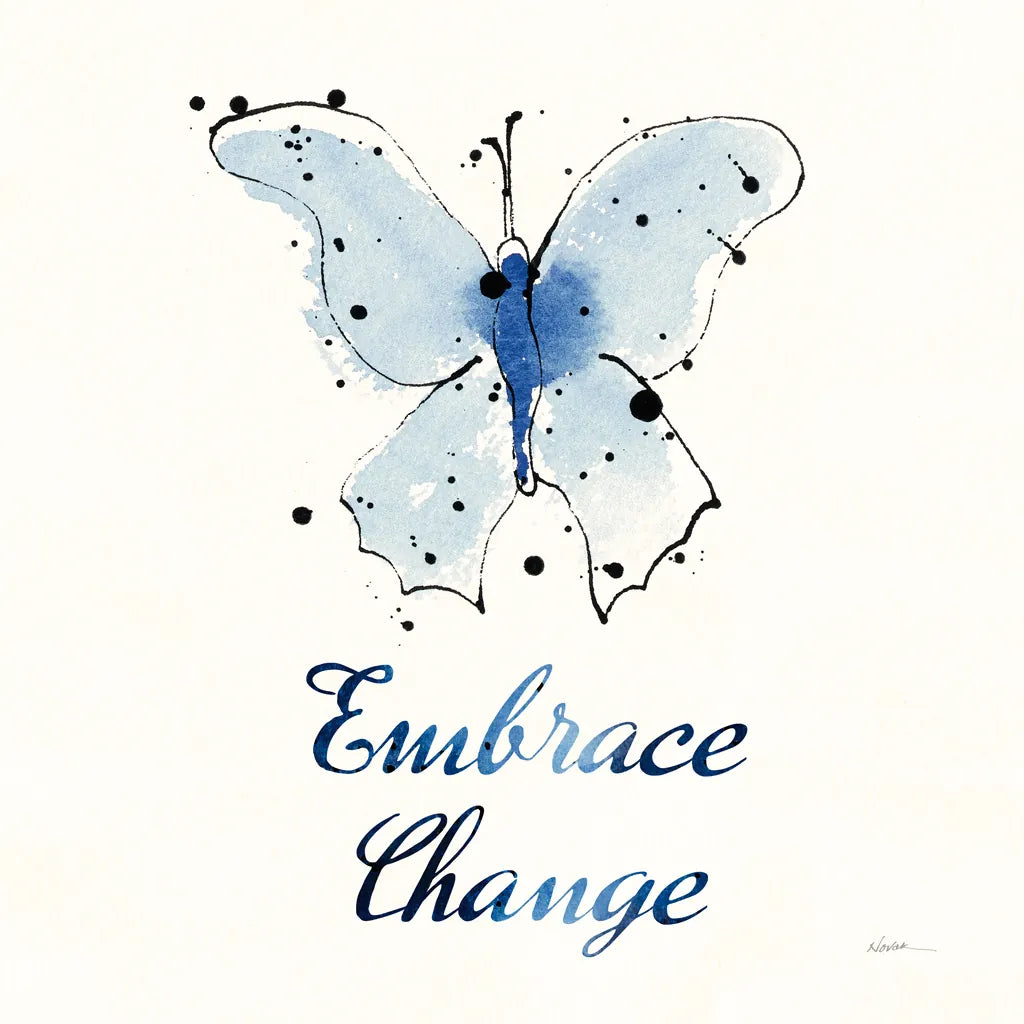 Independent Blooms Blue X by Shirley Novak. SKU 34124a. Archival Giclee Fine art print for wall decor.